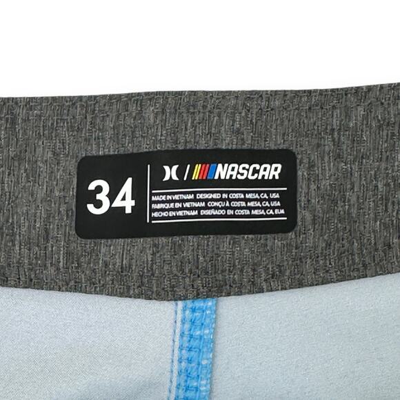 Hurley Eco Phantom NASCAR Racetrack Boardshorts Swim Trunks Sz 34 18" Outseam - Picture 5 of 6